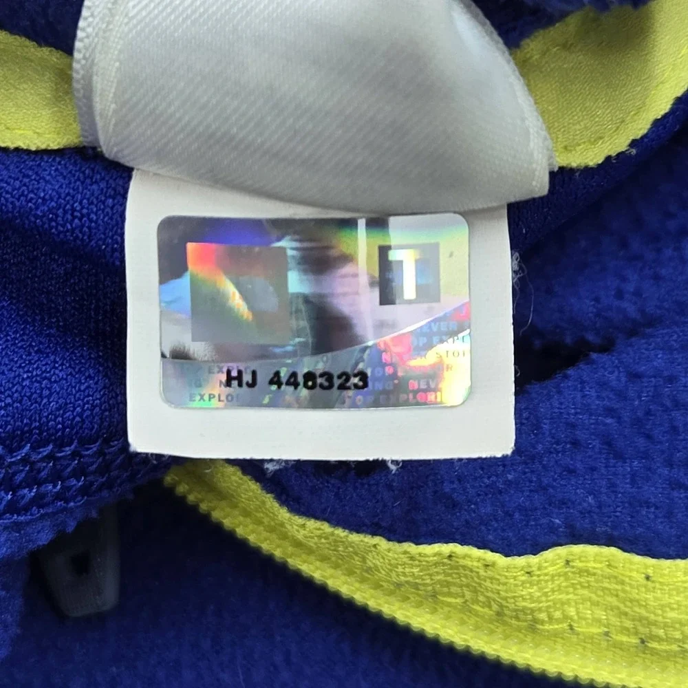 The North Face Men Sweatshirt M Blue Fleece Quarter Zip Activewear Zipper